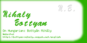 mihaly bottyan business card