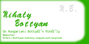 mihaly bottyan business card